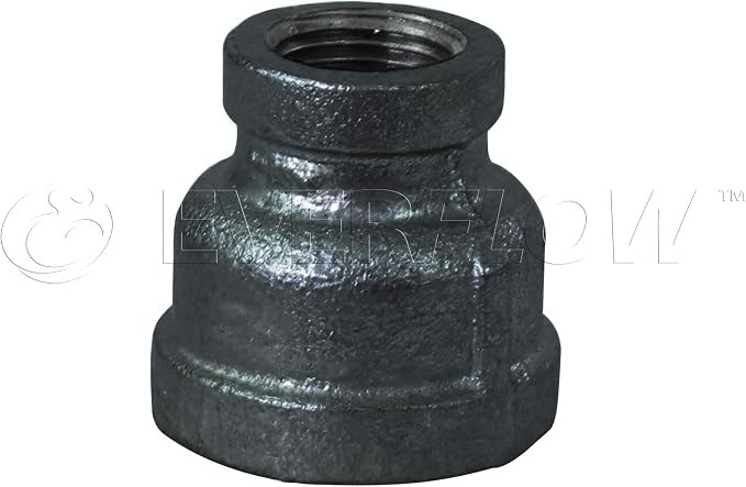 Supply Giant CNSD1120 1-1/2 X 3/8 Black Malleable Iron Reducing Coupling, 1-1/2 in. x 3/8
