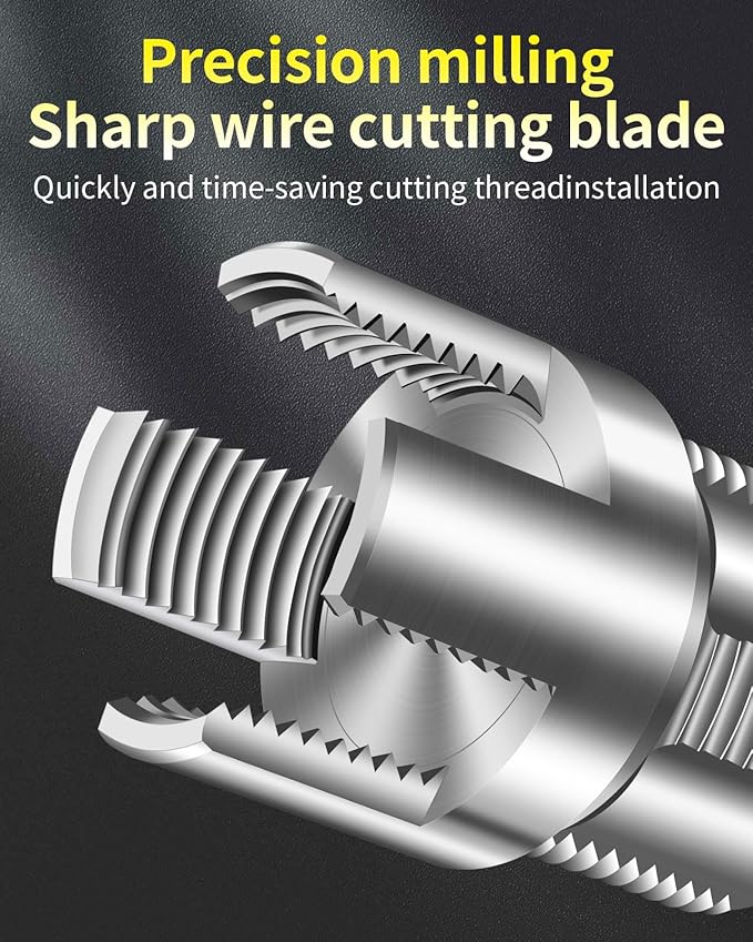 Internal & External Pipe Threading Tool, PVC Pipe Threader, Pipe Threading Tool, 1/2'' 3/4'' Dies Electric Drill Compatible for Home Repair (2PCS) (3/4（DN20))
