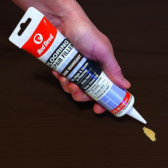 Red Devil 056070 Flooring Repair Filler, 5 oz., Dark Mahogany, 1 Pack