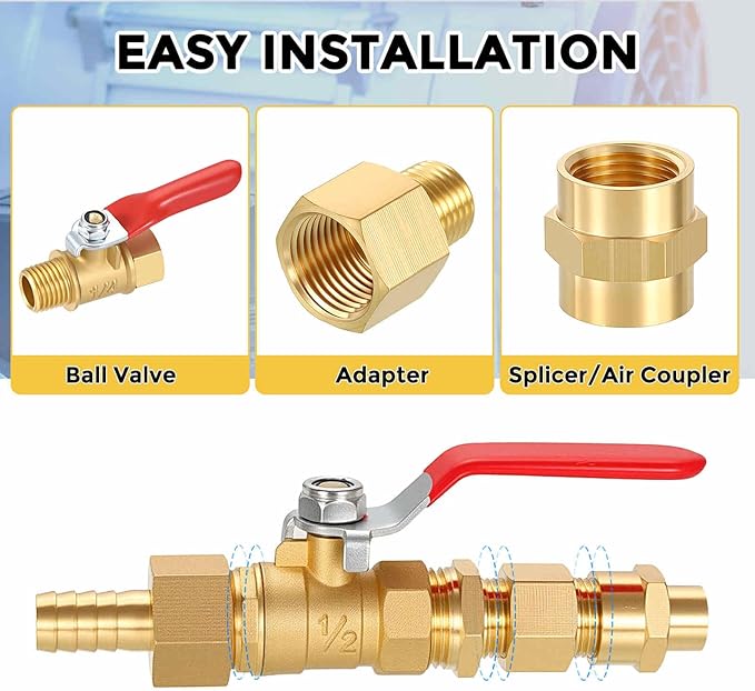 Pack of 1, 3/4" Male NPT to 3/4" Male NPT Solid Brass Hex Nipple Hose Connectors, Male Pipe Adapter for Pipe Leak Repair, Bathroom Remodeling, Tool Extensions, Compression
