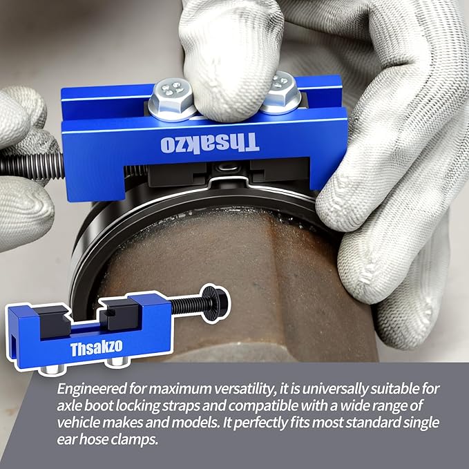 Cv Boot Clamp Tool with 304 Stainless Steel Cv Boot Clamp for CV Axle Dust Boot Removal & Installation, Compatible with Cars, Trucks, ATVs, SUVs for Automotive Maintenance & Repair
