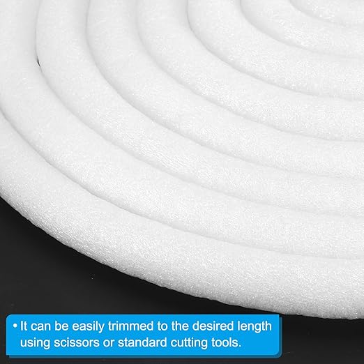 PATIKIL 13/16 Inch x 32.8 Feet Backer Rod for Gaps and Joints, Foam Rope Caulk Crack Joint Filler Roll Seal Weather Strip for Home Construction Car, White