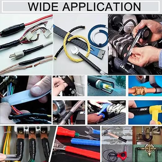 Hose Repair Tape, Self Fusing Silicone Tape 1 Inch x 10Ft, Waterproof Self Fusing Rubber Tapes Rescue Tape Silicone Rubber Self Fusing Tape for Pipe Leaks Emergency Repair