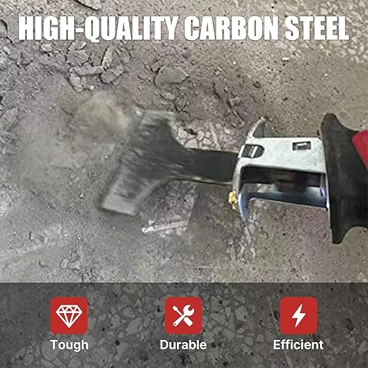 2pcs 2inch (50mm) HCS reciprocating Saw Blade Saber Shovel Length Cleaning Tool for Removing Tile Grout Glue Gaps, etc.…