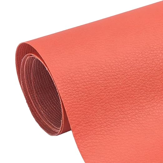 Cremsy Leather Repair Patch Tape, Self-Adhesive Leather Repair Patch Kit for Couch Sofa Car Seats, Waterproof Vinyl Repair Patch, Cuttable Furniture Repair Tape for Chair Jacket (13, Orange)