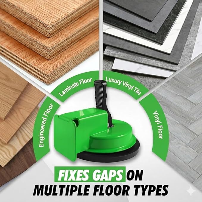 Floor Gap Fixer Tool with Enhanced Suction Cup & Sticky Pads – Easy Laminate, Vinyl & Wood Flooring Gap Repair Tool for Smooth and Textured Floors