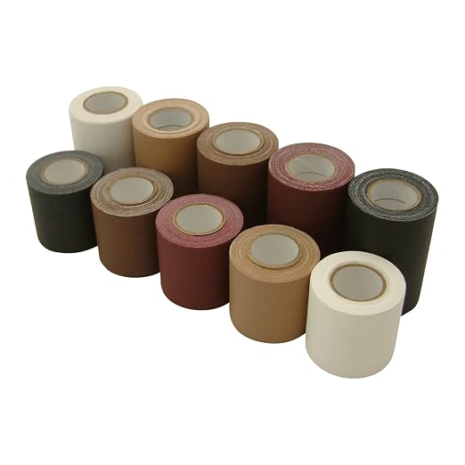 J.V. Converting JVCC Patch & Repair Tape for Leather and Vinyl Surfaces, 3 in. (72mm Actual) x 15 ft. (White)