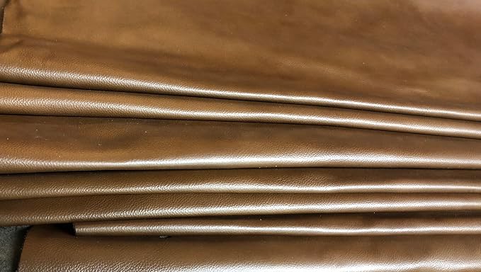 Reed Leather Hides - Cow Skins (8 inches X 11 Inches, Antique Brown) | Arts and Crafts