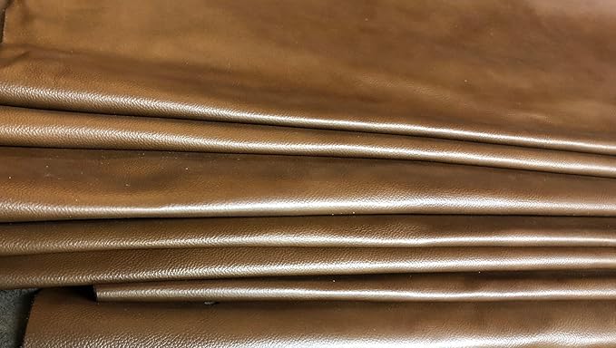 Reed Leather Hides - Cow Skins (12 X 24 Inches 2 Square Foot, Antique Brown)
