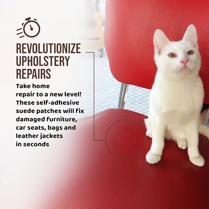 MastaPlasta Premium Leather Repair Patch – 2 Inch Tan Circle – Self‑Adhesive, Upholstery‑Grade, Ready‑to‑Use. Your Professional DIY Repair for Couches, Car Interiors, Bags and More
