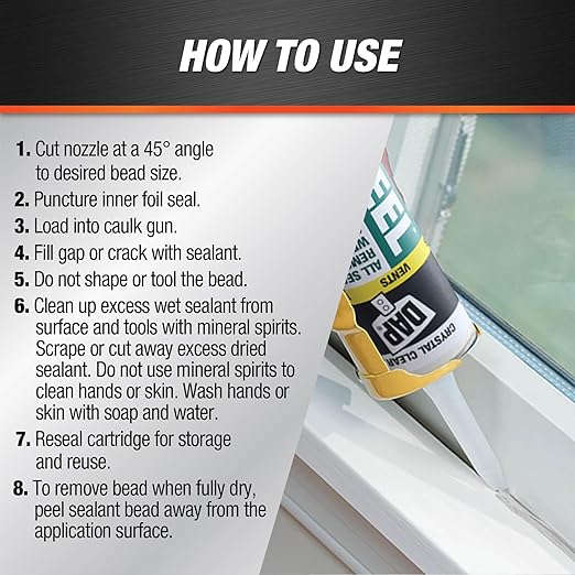 Seal 'N Peel Removable Caulk