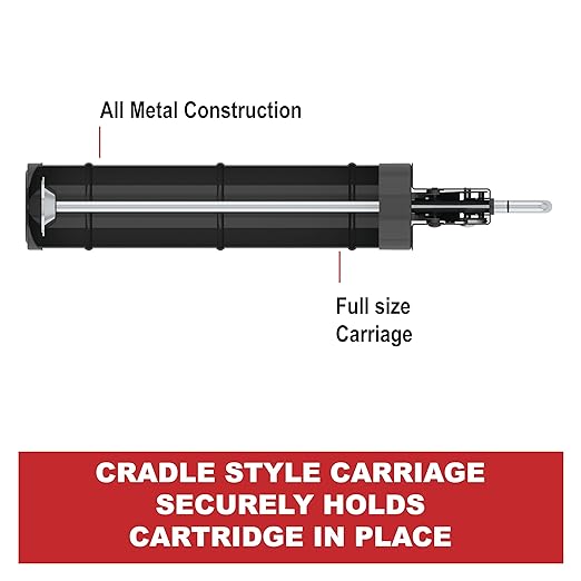 Albion Engineering R5 Viper Line Manual Barrel Ratchet Cartridge Caulking Gun, 1/10 Gallon (10 oz), 5:1 Drive Black