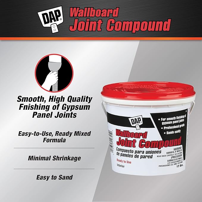 DAP Wallboard Joint Compound, White, 12 Lbs (7079810102)
