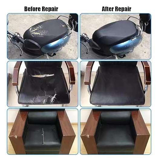 Self-Adhesive Leather Repair Kit, Gold, Vinyl Repair Tape, Upholstery Leather Patches for Furniture, Couch, Chairs, Car Seat