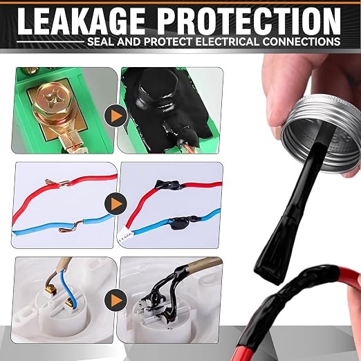 Liquid Electrical Tape - Waterproofing insulating electrical glue, Quick-Drying wire glue, Temperature Resistant, Used for Outdoor Indoor Wires, Electronic Component & Electrical Equipment (125ml)