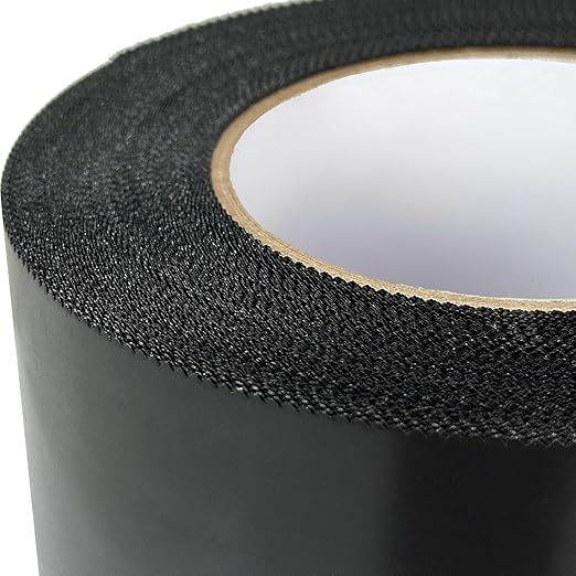 ELK Vapor Barrier Tape - 4” x 180ft - PE 7mm Polyethylene Seam Tape - Moisture Barrier Seam & Seal for Crawlspace Encapsulations or Waterproof Marine Tape - Black