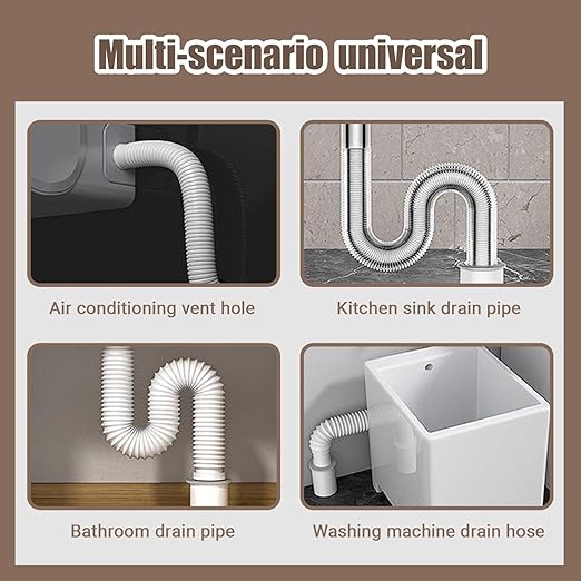 8 Pcs Gray Seal Putty,Waterproof Duct Seal Repair Sealing Clay & Moldable Silicone Putty,Ideal for Sealing Drain Connections, Wall Holes, and Air Conditioning Openings, Reliable and Efficient.