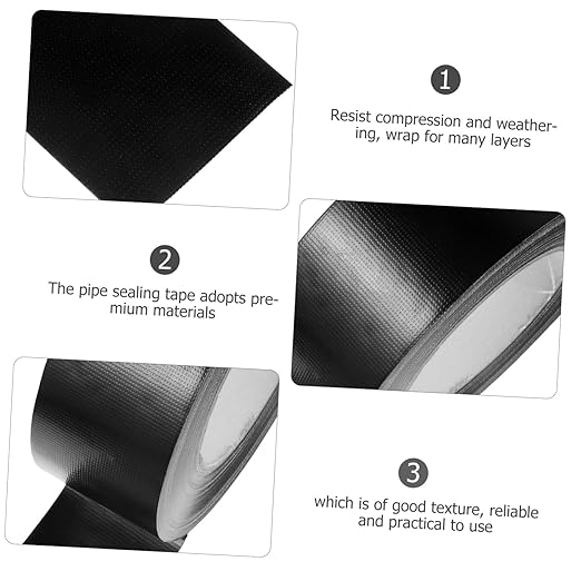 Extra Strong Pipe Repair Tape Rubberized Seam Tape for Plumbing Leak Sealing Heavy Duty Adhesive for Plastic Fix and Packaging