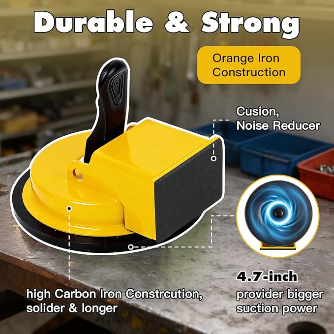 Floor Gap Fixer Tool Kit – Heavy Duty Suction Cup Floor Gap Repair Tool with Rubber Mallet, Gap Close Tool for Laminate Flooring, Wood & Hardwood Floor Gap Fixer, Gap Repair for DIY Installation