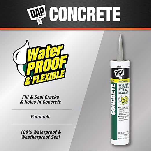 DAPConcrete Watertight Filler and Sealent 10.1 Ounce Gray | Pack of 2