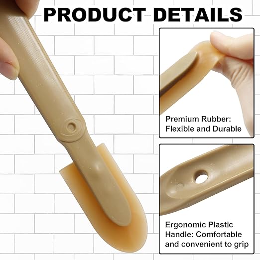 8 PCS Caulking Spatulas Tool, 4 Size Rubber Applicator Silicone Caulk Finishing Tool, Caulk Smoother for Corners, Tiles, Walls, Floors, Bathrooms, Kitchens