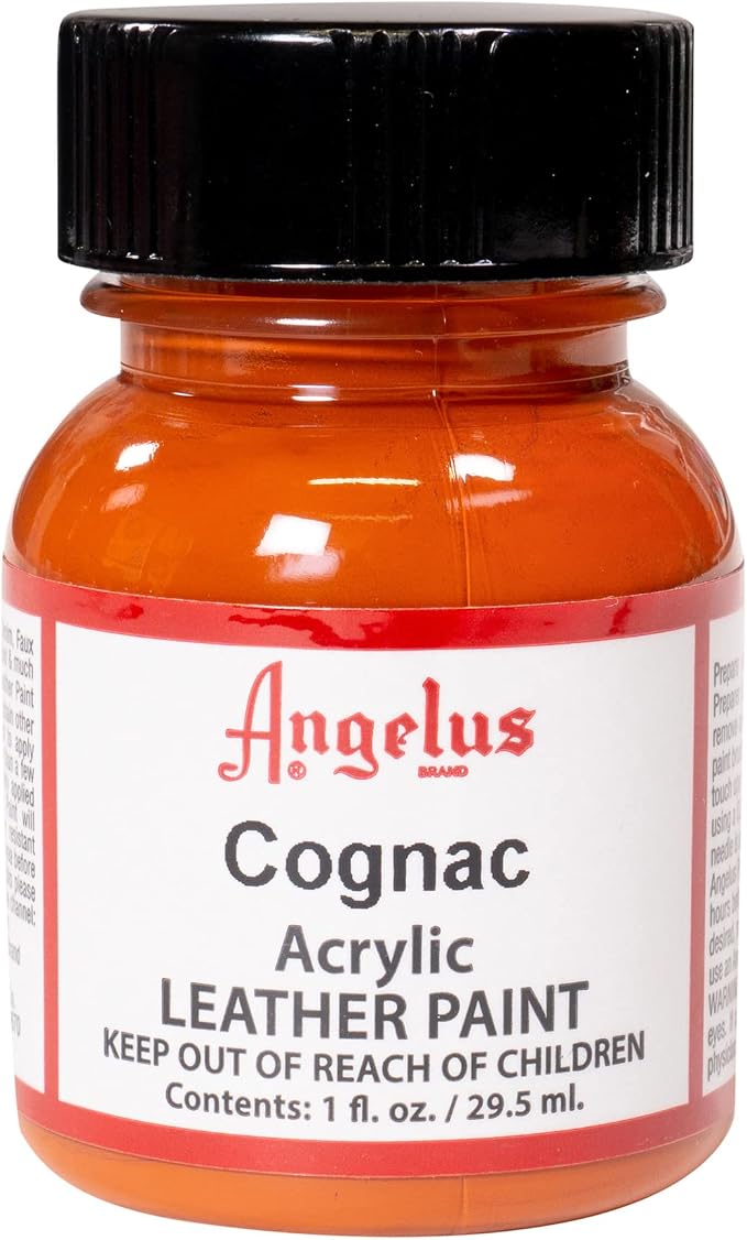 Angelus Acrylic Leather Paint, 4 Fl Oz (Pack of 1), Cognac