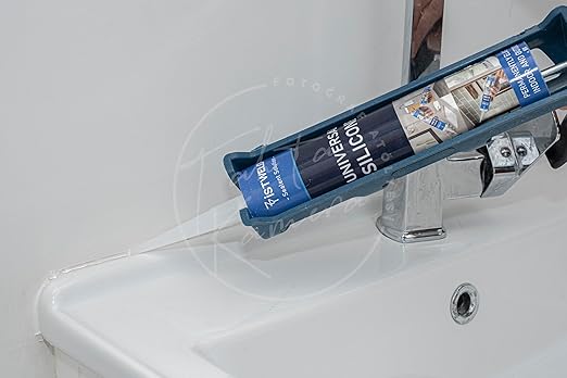 CANOPUS Universal Silicone, Clear, 3-Pack 10oz Each, Waterproof Kitchen & Bathroom Acetoxy Silicone Sealant, Suitable for Indoor and Outdoor Waterproofing and Bonding Applications, Shower Sealant