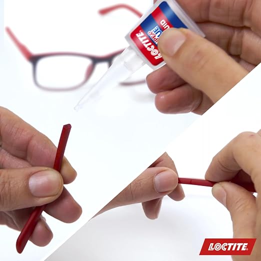 Loctite Super Glue Liquid Longneck Bottle, 10g Bottle (Pack of 6) Instant Adhesive for Plastic, Wood & Metal, Clear Superglue with Extra Long Precision Nozzle, Quick‑Dry Formula