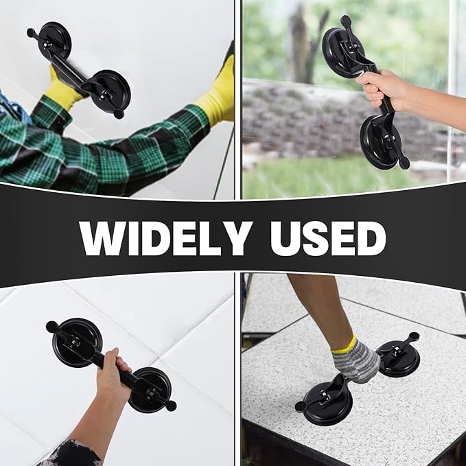 4-Piece Floor Gap Fixer Tool Set with Aluminium Suction Cup & Rubber Mallet Hammer, Fixer Tool for Laminate Floor Gap Repair（Do not use on scraped or uneven floors） (4-PIECE)