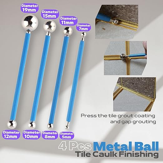 Grout Removal Tool Caulking Tools 24-in-1 Kit with Silicone Glass Glue Angle Scraper Grout Saw Blade Scraper Finishing for Kitchen Bathroom Window Sink Tile Joint - DIY Home Renovation Contractor Use