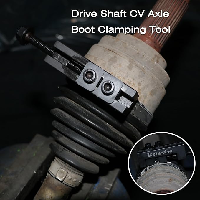 ReluxGo CV Boot Clamp Pliers, Single Ear Hose Drive Shaft CV Axle Boot Clamp Removal and Installation Tool Compatible with Toyota Lexus etc OEM 09521-24010