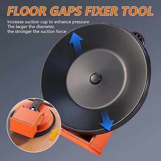 Floor Gap Fixer Tool, Heavy Duty Floor Gap Fixer Suction Cup Tool, Enhanced Vacuum Suction Cup, Flooring Gap Repair Tool for Laminate, Vinyl, Wood & Tile Flooring