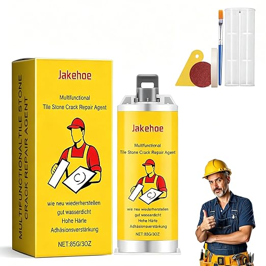 Tile Repair Kit for Chips, Cracks & Surface Gaps, Color Matching Solution for Ceramic, Porcelain & Stone, Easy DIY Application for Floor, Wall, Countertop & Bathroom Surfaces (1pcs)