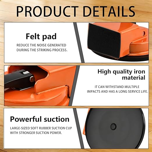 Heavy Duty Laminate Floor Suction Cup Repair Tool, for Laminate, Wood, Tile, Vinyl Floor Gap Repair Tool Close Unsightly Seams Designed for DIY Enthusiasts (1)