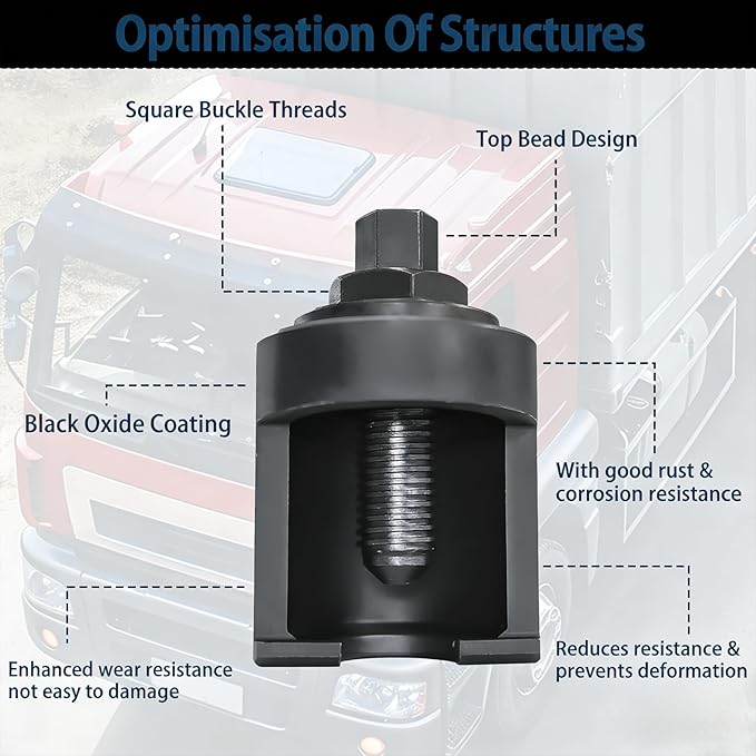 40mm Truck Ball Joint Separator Removal, Heavy Duty Forked Ball Joint Removal Tool, One-Piece Universal Ball Joint Puller for Large Trucks, Buses and Semi-Trucks