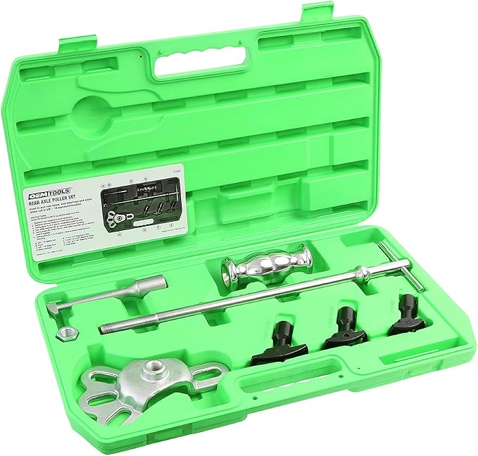 OEMTOOLS 27202 Rear Axle Puller Set | Pull Rear Axle & Bearing for Axle Replacement & Repair | Slide-Hammer Powered for Extra Pull, Works When Other Tools Don’t | Includes Instructions & Carrying Case