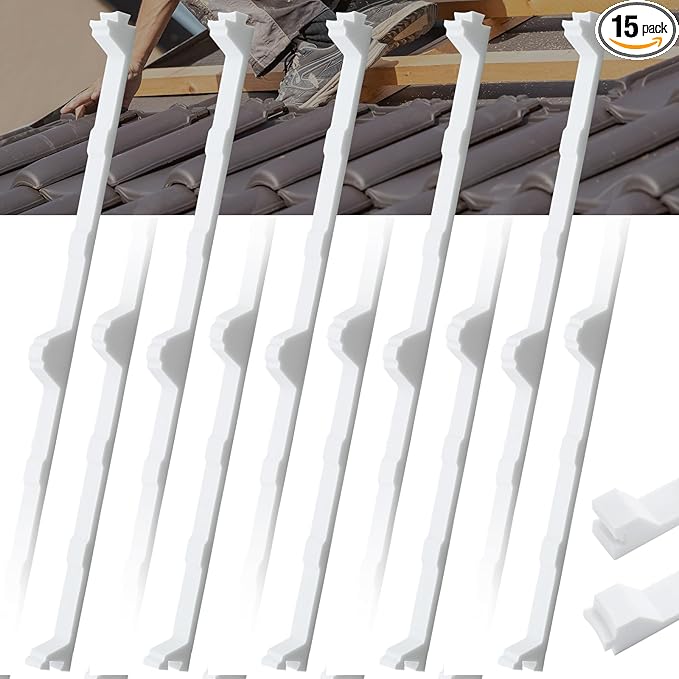9 Inch R-Shaped Panel Foam Closure Strips for Metal Corrugated Roofing Panels, Thermal Insulation and Noise Reduction Inside Roof Closure Strips, 3ft Long Inside 9 Inch, 15 Pcs, White