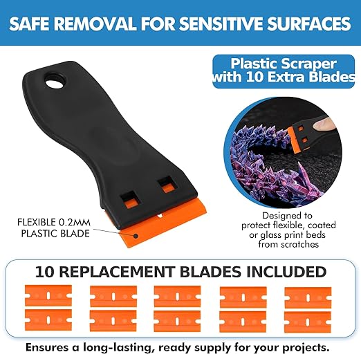 35Pcs 3D Printer Tool Kit Compatible with Bambu Lab A1-4X Nozzle Wiper, 4X Silicone Sock, Clog Poke, Scraper, Flush Cutter & Tweezers for 3D Printer Maintenance, Cleaning & Removal