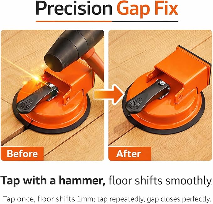 2026 New Floor Suction Repair Tool For Vinyl Plank Flooring,Heavy-Duty Suction Cup Tile Leveler,Adjustable Height Setter & Laminate Floor Gap Repair Tool, Floors Gap Fix And Seam Leveling (2PCS)