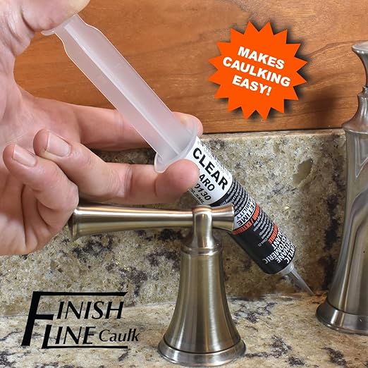 – Acrylic Urethane Elastomeric Sealant – Pre-Filled Precision Caulk Gun – Almond – 1 oz Tube – Flexible & Durable Sealant for Trim, Baseboards, and Small Cracks