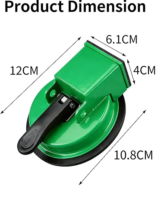 Floor Gap Fixer Tool, Cast Aluminum, Heavy Duty Flooring Repair Kit with Vacuum Suction Cup for Laminate, Vinyl, Wood and Tile Floors (Green)