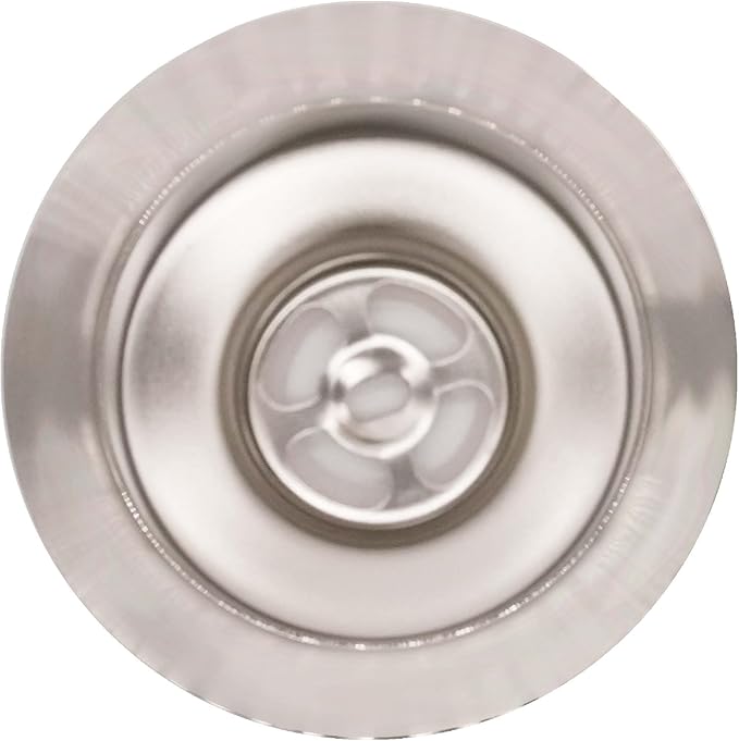 Westbrass D214-20 3-1/2" Post Style Large Kitchen Sink Basket Strainer, Stainless Steel