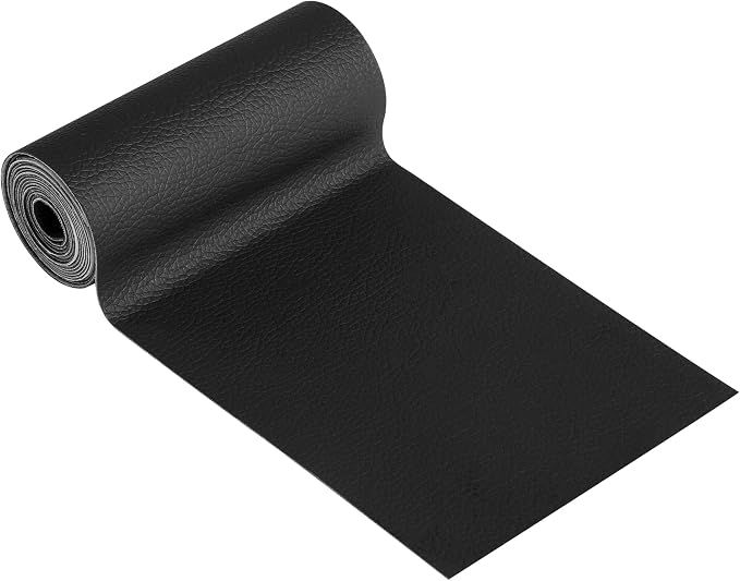 YAFLC Leather Repair Patch for Furniture, 4" x 63" Self Adhesive Leather Repair Kit Vinyl Repair Tape for Car Seat Sofa Jackets Couches Chair Black