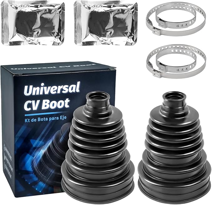 CV Boot Repair Kit,Fits Shaft Size 26mm to 34mm,2PCS CV Axle Boot Repair Kit,Universal Tie Rod Boot for Most Vehicle,Silicone CV Joint Gaiter Boot