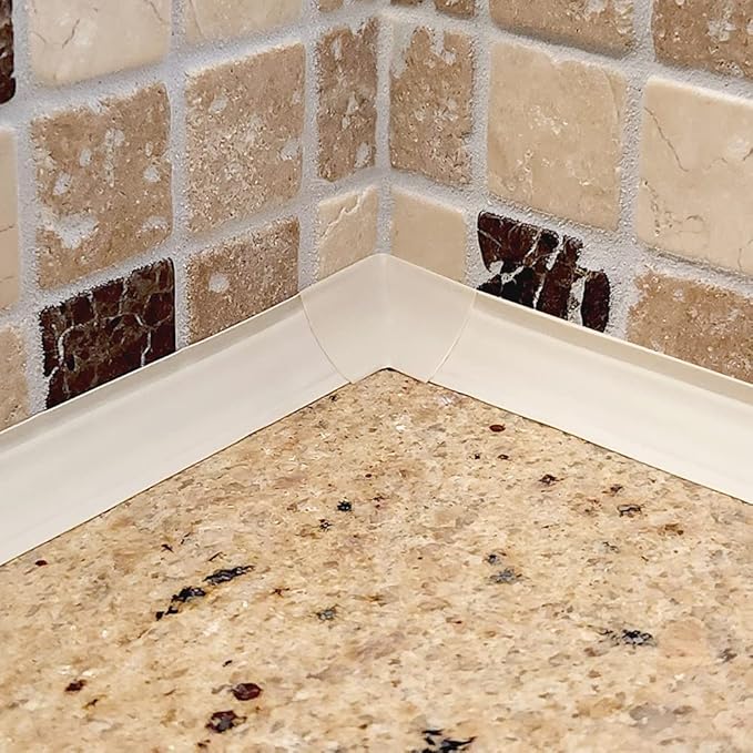 InstaTrim Inside Corners - 10 Ivory 3/4" Wide Caulk Strip Inside Corner Pieces - Trim for Inside Corners - Paintable