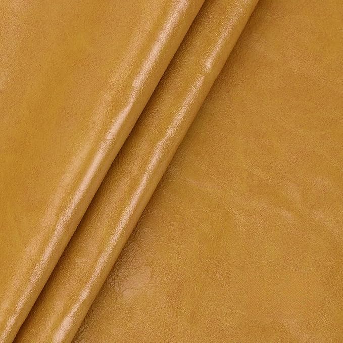 Leather Repair Patch Tape Kit,Self Adhesive Leather Repair Patch,Vinyl Repair Kit for Couches Boat Seats Furniture Cars Sofa Office Chair (Ginger,19.69"×54.33")