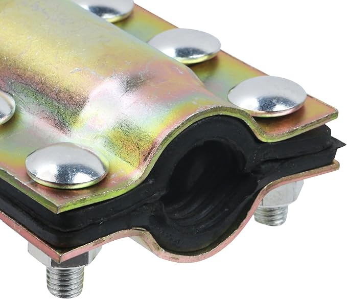 Oedema 2 Pcs 1 Inch Pipe Repair Clamp Outer Diameter 25mm Water Pipe Leak Repair Clamp Kit for Plastic and Metal Pipes