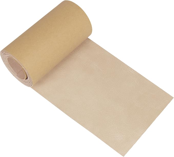 NPBAG Leather Repair Patch Kit 4 x 50 Inches, Self-Adhesive Leather Tape Upholstery Vinyl Sticker for Couches, Sofa, Furniture, Car Seats, Bags, Jackets (Crazy Horse)