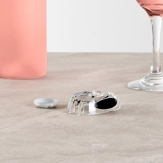 Restaurantware Wine Bottle Foil Cutter 1 Piece 1.9 x 0.7 Inches Ergonomic Wine Foil Remover Portable Opener Tool Durable Plastic Clear Razor-Sharp Accessory for Easy Removal