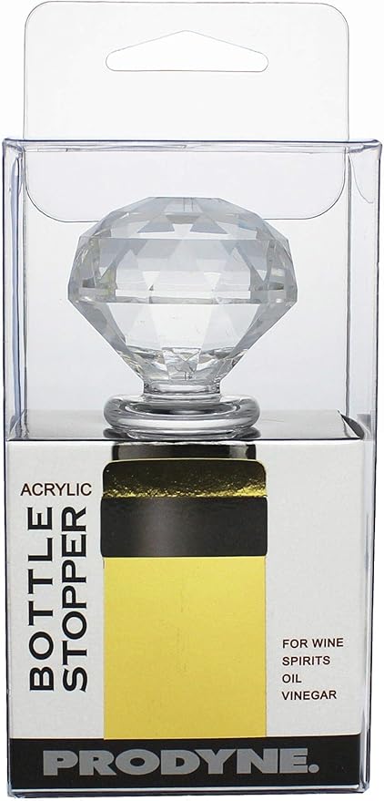 Prodyne Acrylic Diamond Faceted Wine Bottle Stopper
